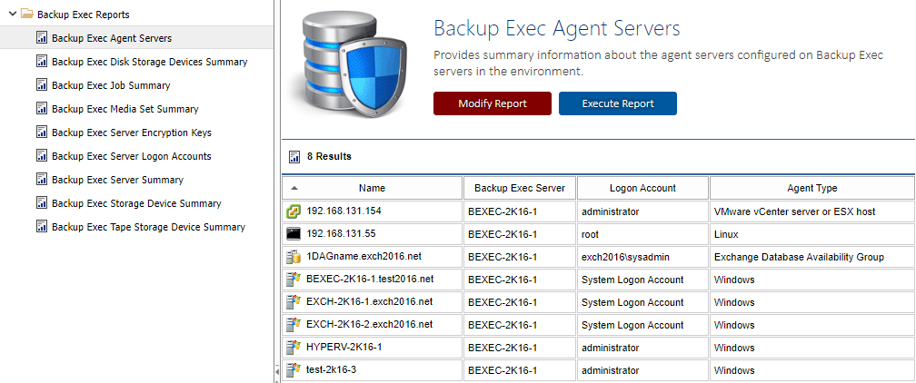 backup exec user rights assignment